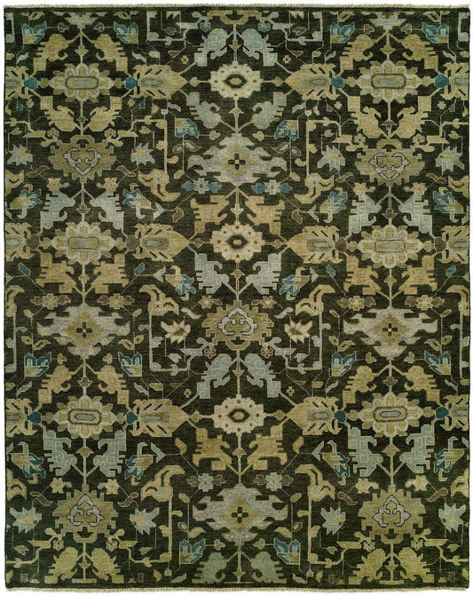 Hand Knotted Wool Transitional Rug KHR0870