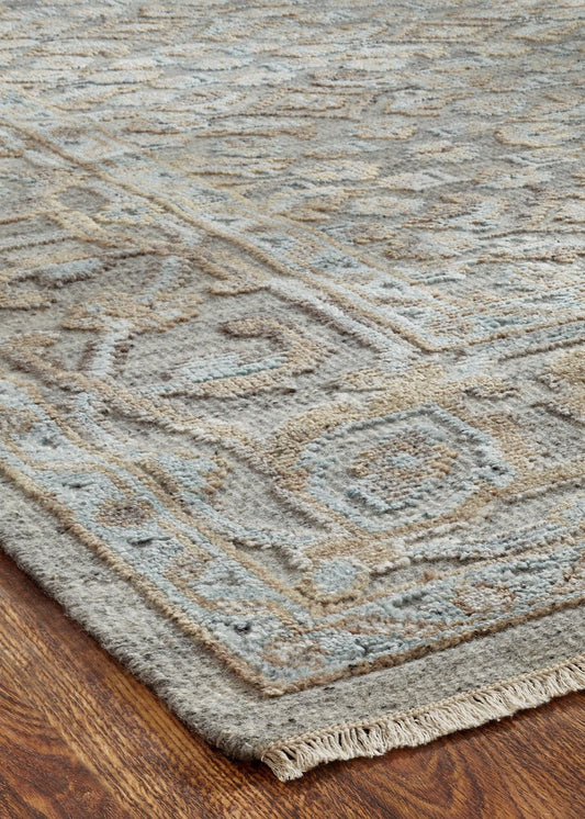 Hand Knotted Wool Transitional Rug KHV1340
