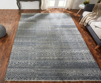 Hand Knotted Wool Transitional Rug KHV1350
