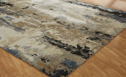 Hand Knotted Wool & Silk Classic/Fade Modern Rug KHW9500