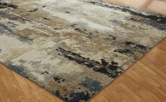 Hand Knotted Wool & Silk Classic/Fade Modern Rug KHW9500