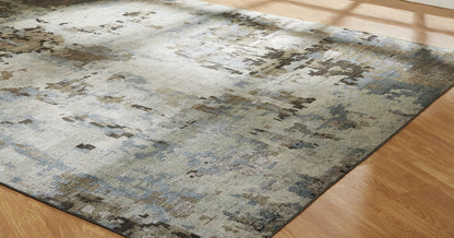 Hand Knotted Wool & Silk Modern Rug KHW9510