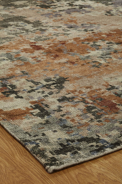 Hand Knotted Wool & Silk Modern Rug KHW9520