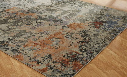 Hand Knotted Wool & Silk Modern Rug KHW9520