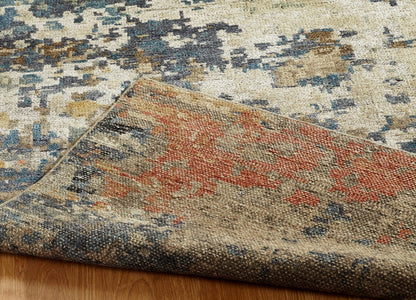 Hand Knotted Wool & Silk Modern Rug KHW9530