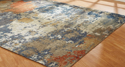 Hand Knotted Wool & Silk Modern Rug KHW9530