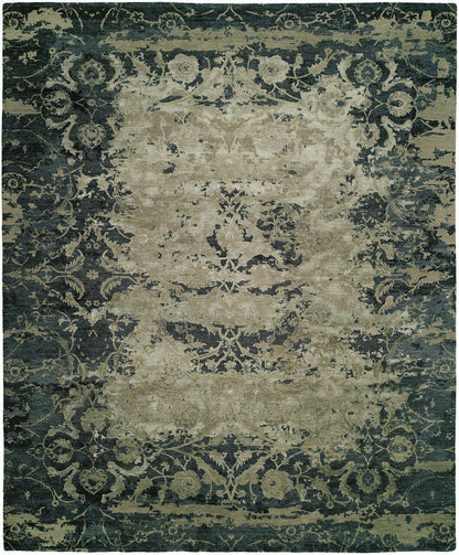 Hand Knotted Wool & Silk Transitional Rug KHZ4311