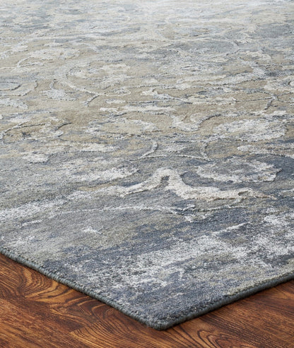 Hand Knotted Wool & Silk Transitional Rug KHZ4330