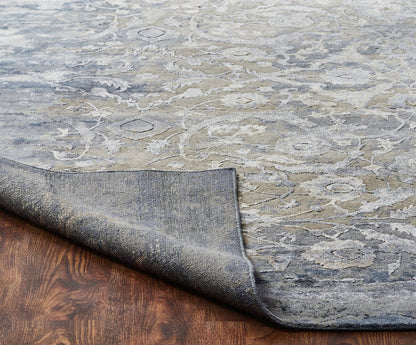 Hand Knotted Wool & Silk Transitional Rug KHZ4330