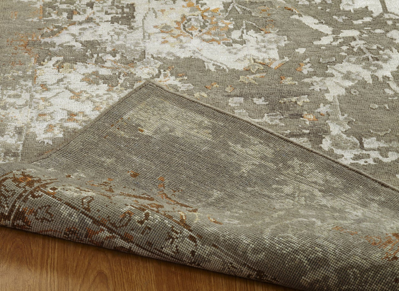 Hand Knotted Wool & Silk Transitional Rug KHZ4340