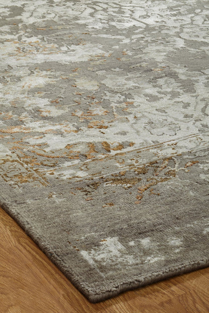 Hand Knotted Wool & Silk Transitional Rug KHZ4340