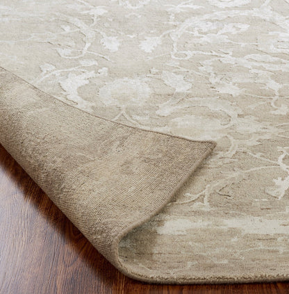 Hand Knotted Wool & Silk Transitional Rug KHZ4360