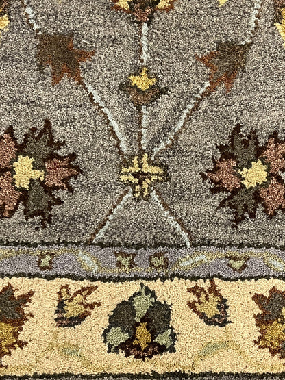 Traditional Wool Hand Knotted Rug Grey 3x5  -EB-01
