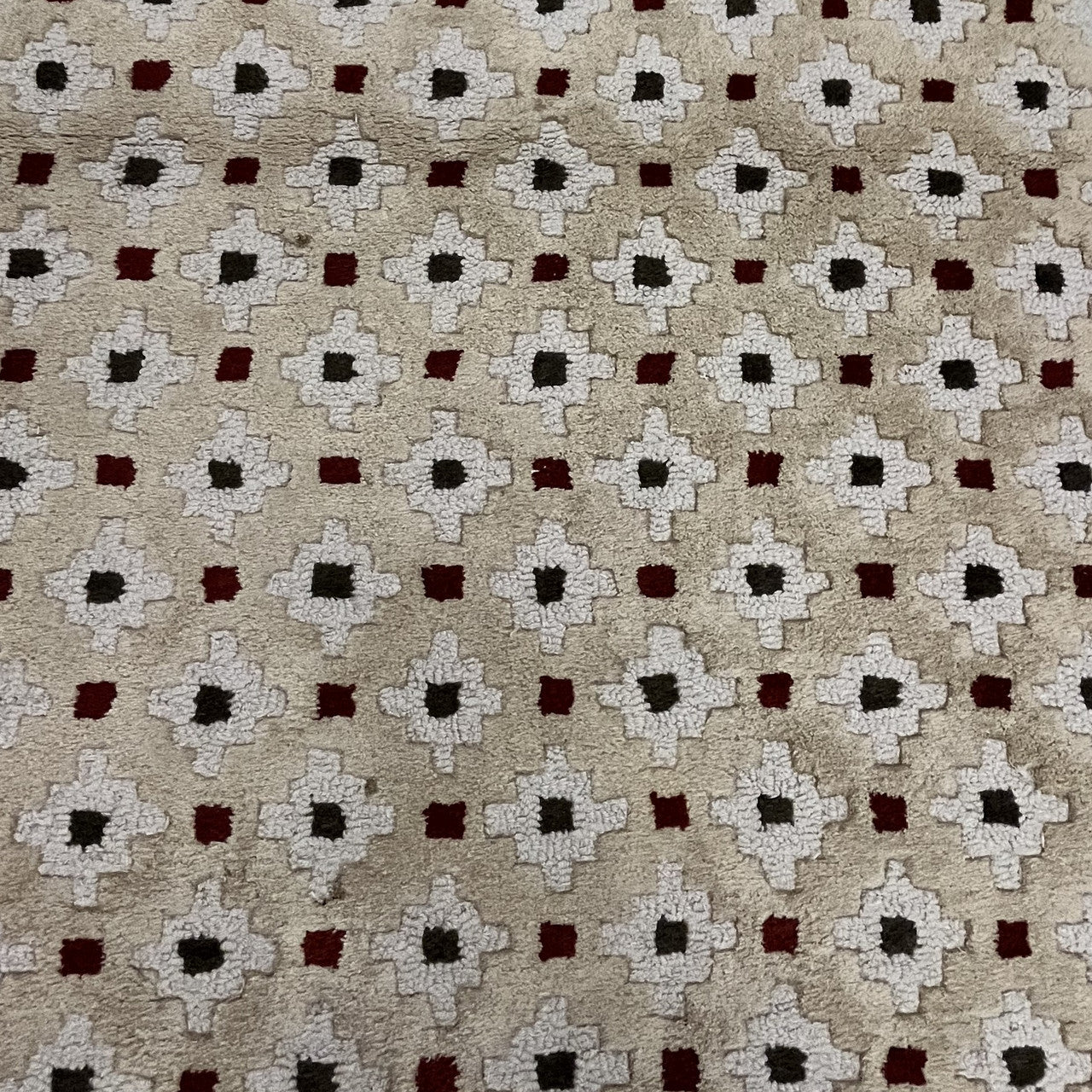 Modern Wool Hand Knotted Rug Beige 3x5  -EB-03