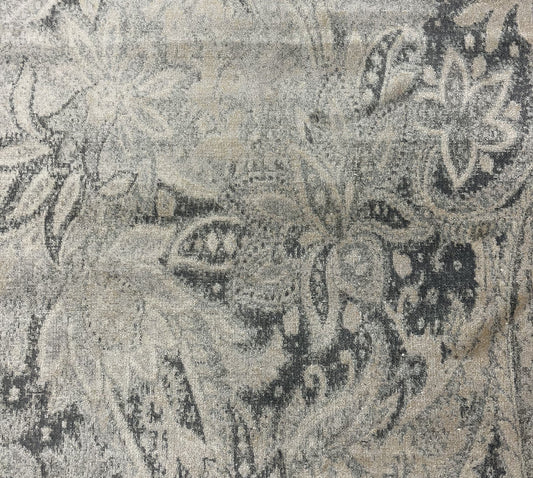 Modern Wool Hand Knotted Rug Silver 3x5  -EB-08