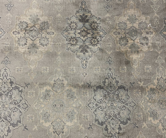 Transitional Wool Hand Knotted Rug Grey 3x5  -EB-10