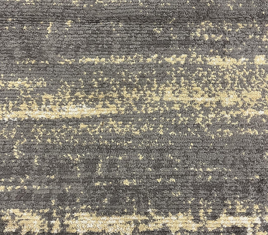 Modern Wool Hand Knotted Rug Grey 3x5  -EB-11