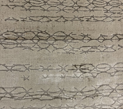 Modern Wool Hand Knotted Rug Beige 3x5  -EB-14