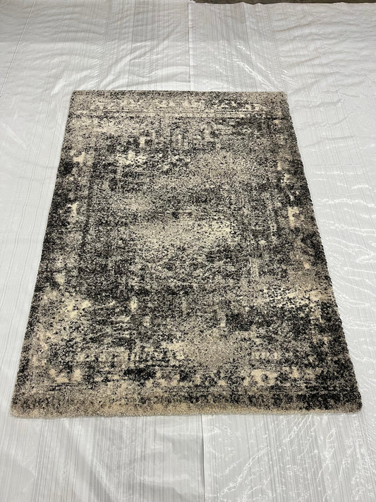 Transitional Clearance Area Rug Charcoal 4X5.6  -EB-17