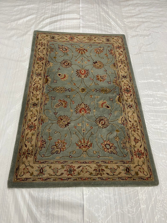 Transitional Clearance Area Rug Green 3.5X5.5  -EB-19