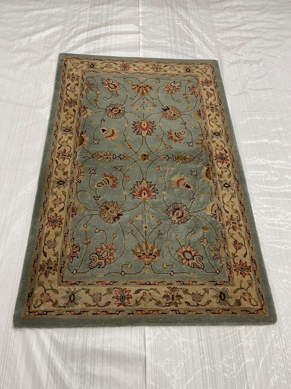 Transitional Clearance Area Rug Green 3.5X5.5  -EB-19