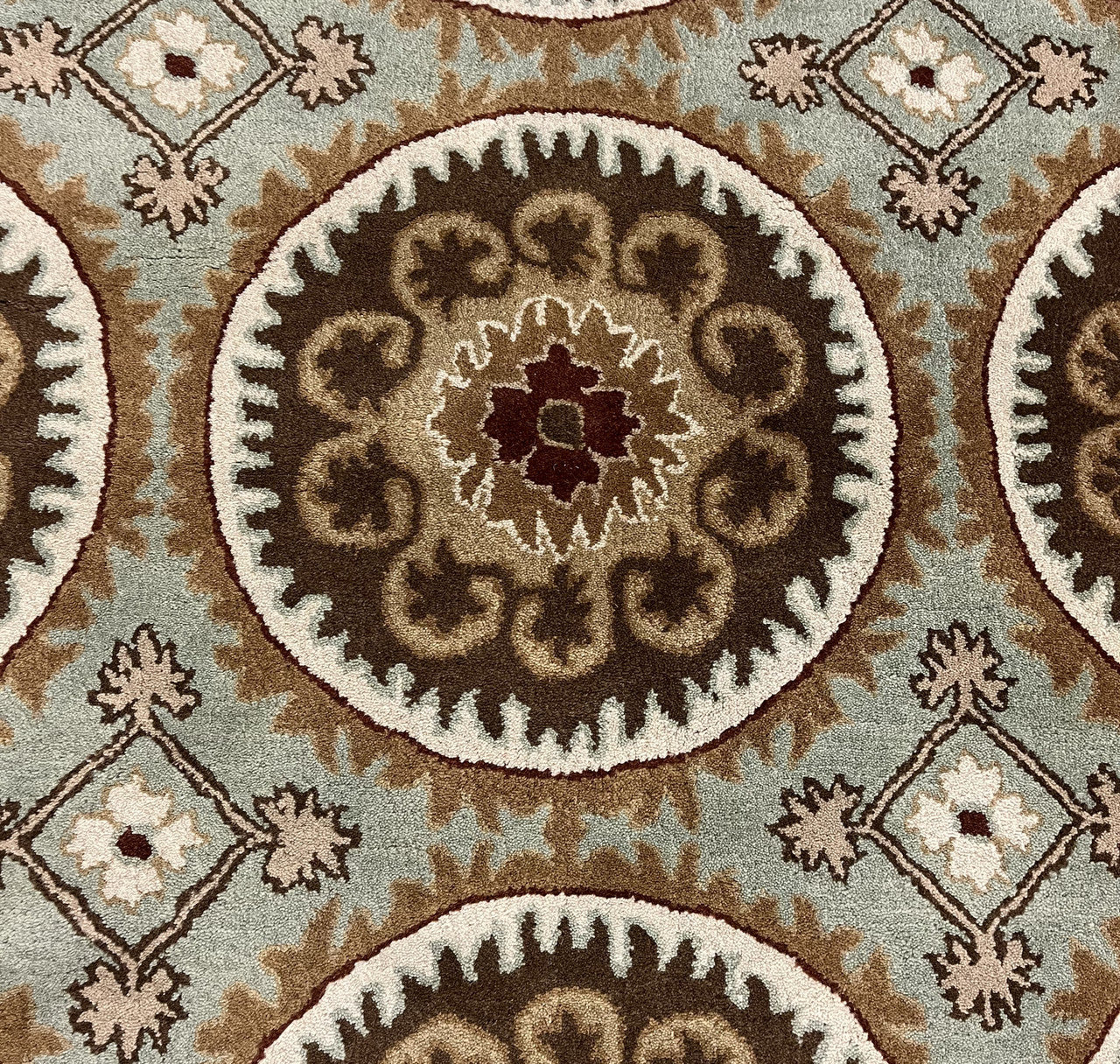 Transitional Clearance Area Rug Green 3.3X5.4  -EB-20