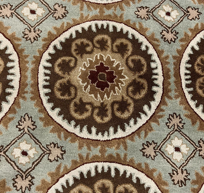 Transitional Clearance Area Rug Green 3.3X5.4  -EB-20