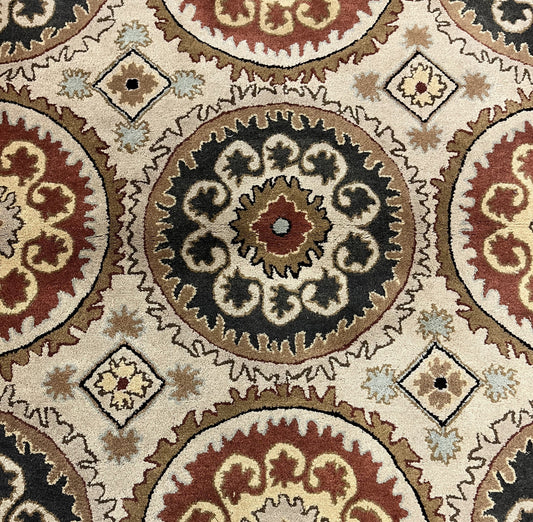 Transitional Clearance Area Rug Beige 3.4X5.5  -EB-22