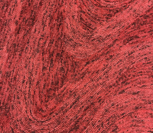 Modern Clearance Area Rug Red 3X5  -EB-29