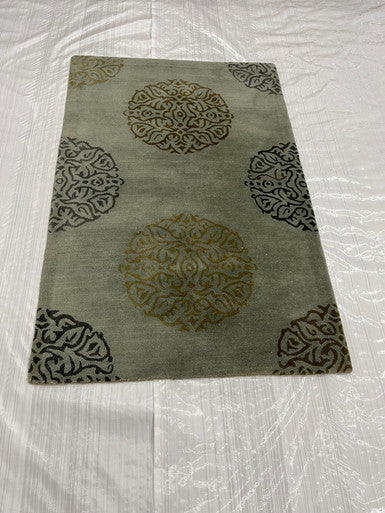 Transitional Clearance Area Rug Green 3X5  -EB-30
