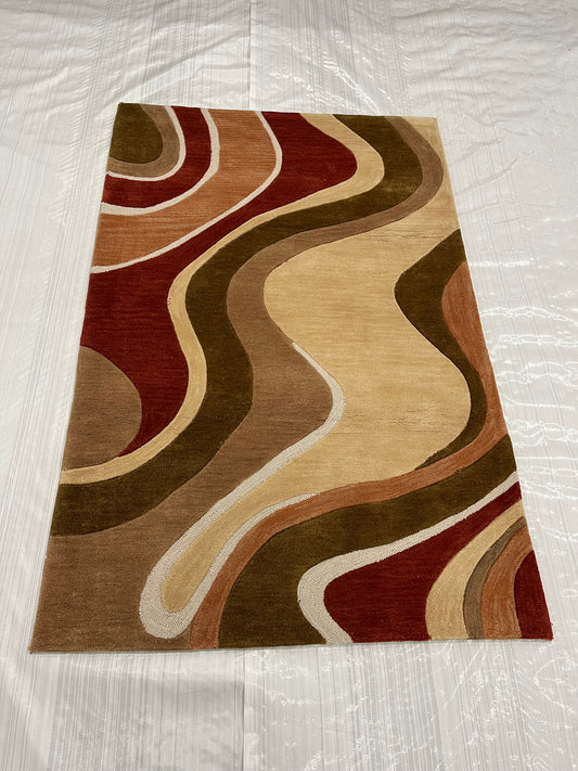 Modern Clearance Area Rug Multi 3X5  -EB-33