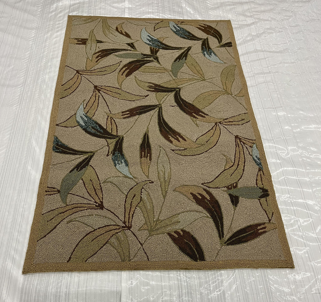 Modern Clearance Area Rug Cream 3X5  -EB-41