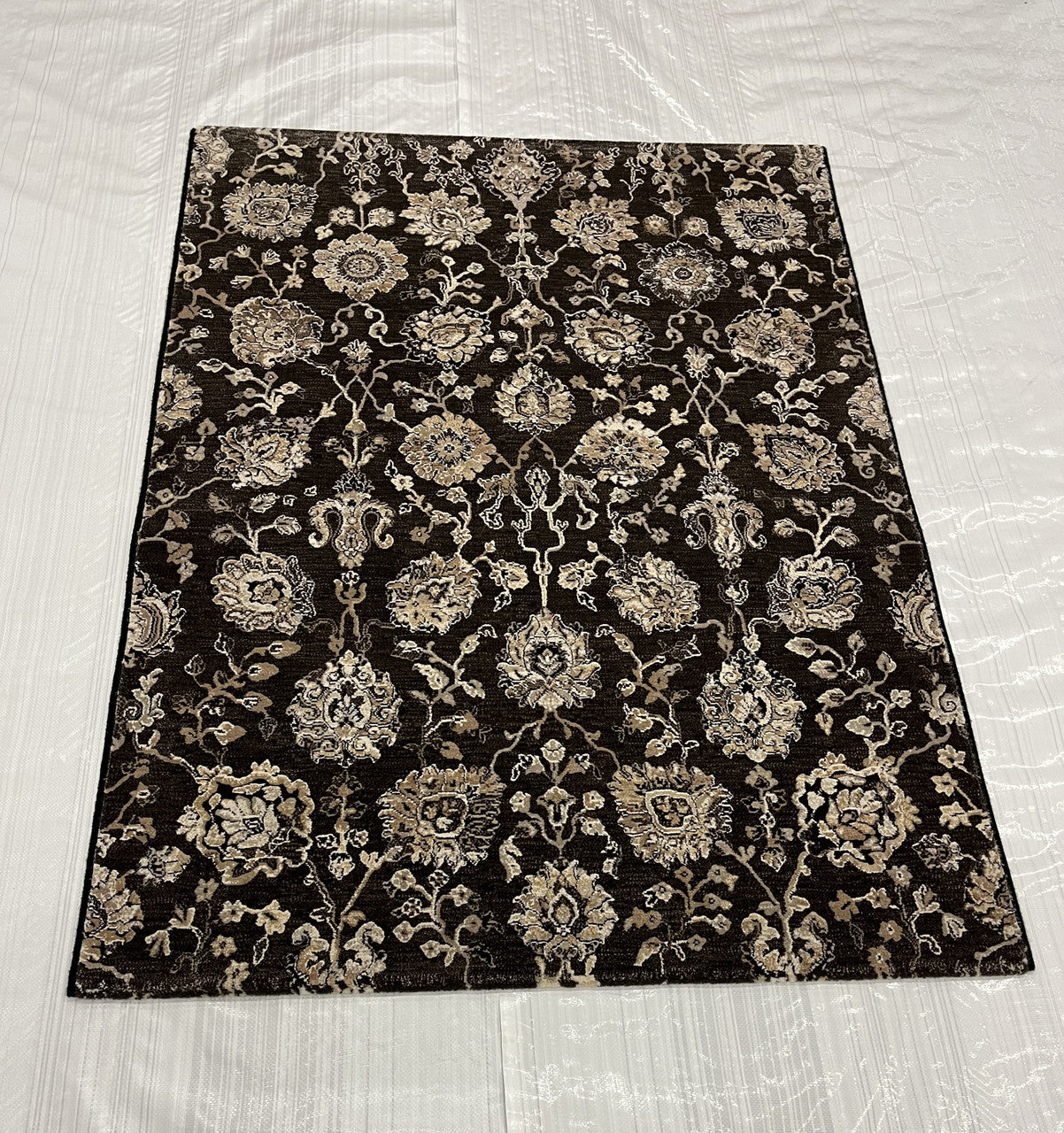 Transitional Clearance Area Rug Charcoal 4X5  -EB-45
