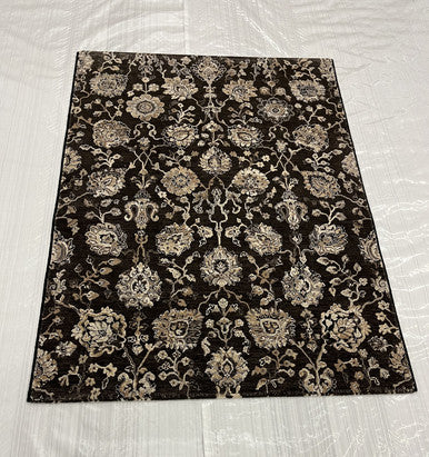 Transitional Clearance Area Rug Charcoal 4X5  -EB-45