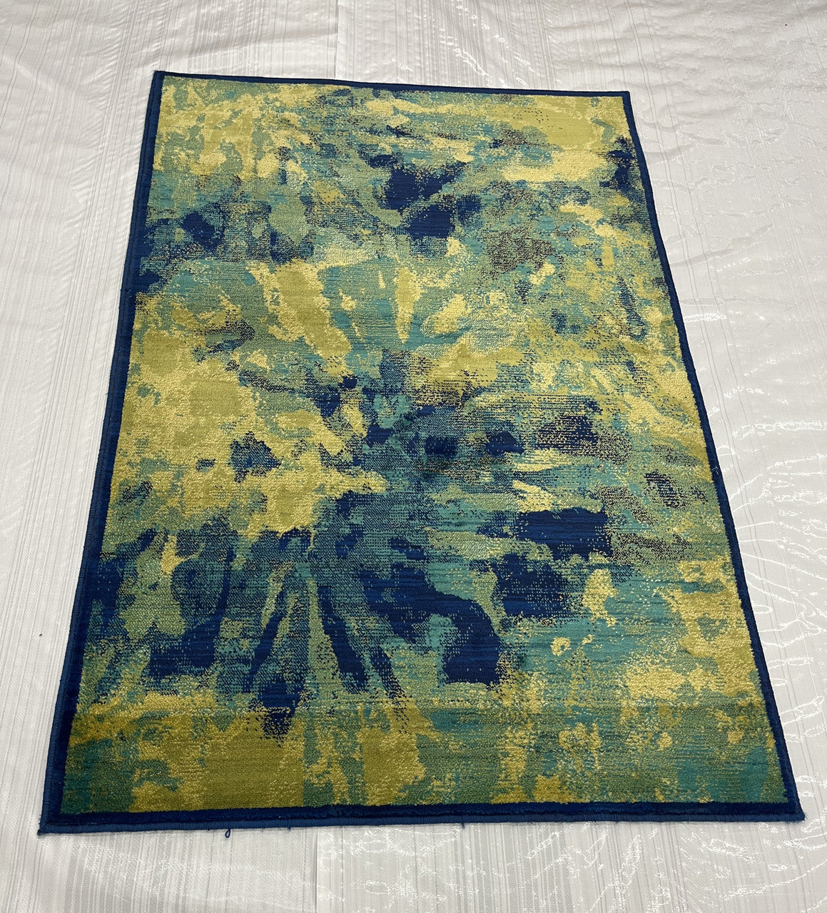 Modern Clearance Area Rug Multi 3.9X5.2  -EB-48