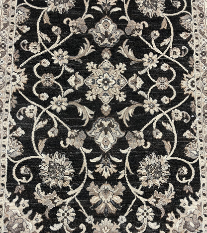 Traditional Clearance Area Rug Black 4X5  -EB-51
