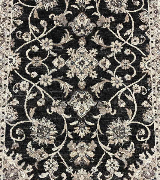 Traditional Clearance Area Rug Black 4X5  -EB-51