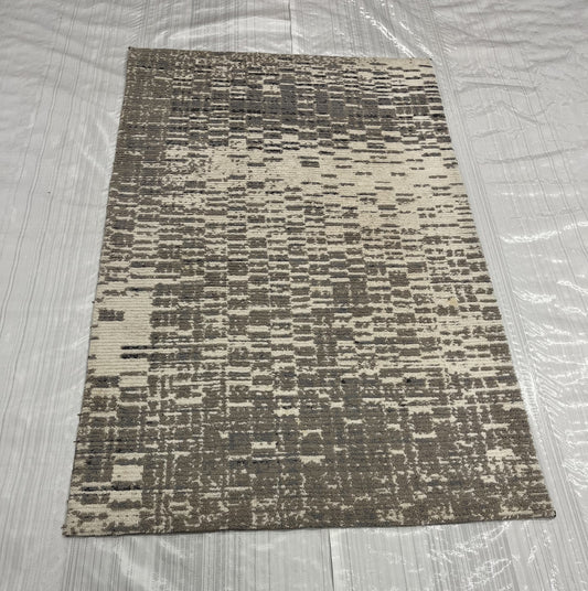 Modern Clearance Area Rug Grey 4X5  -EB-52