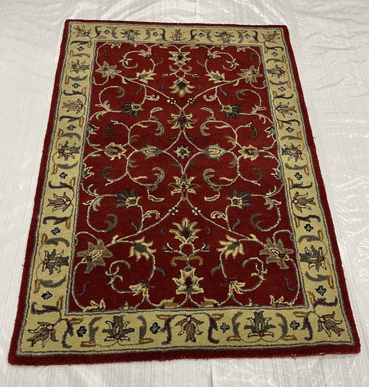 Traditional Clearance Area Rug Red 4X6  -EB-60