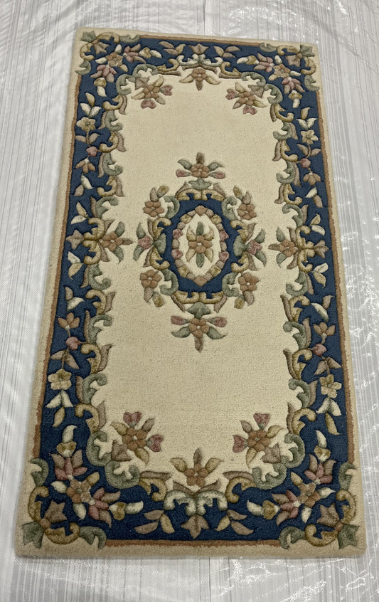 Traditional Clearance Area Rug Blue 2X4  -EB-63