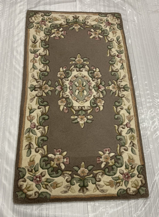 Traditional Clearance Area Rug Grey 2X4 -EB-66