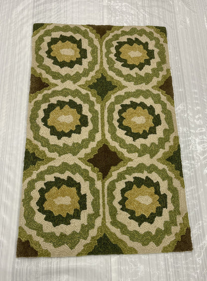 Modern Clearance Area Rug Beige 2X4 -EB-70