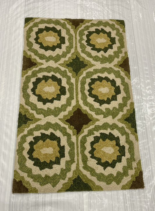 Modern Clearance Area Rug Beige 2X4 -EB-70