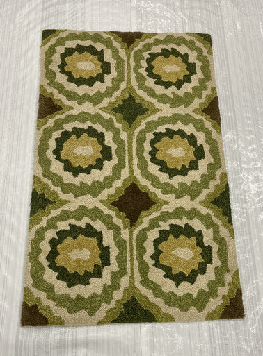 Modern Clearance Area Rug Beige 2X4 -EB-70
