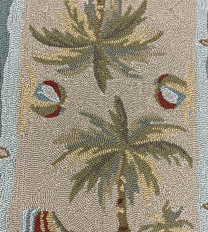 Modern Clearance Area Rug Blue 2X4 -EB-75