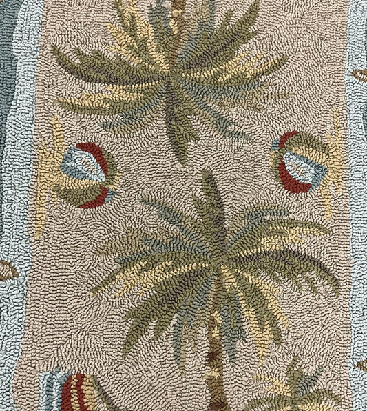 Modern Clearance Area Rug Blue 2X4 -EB-75