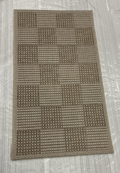 Modern Clearance Area Rug Beige 2X4 -EB-78