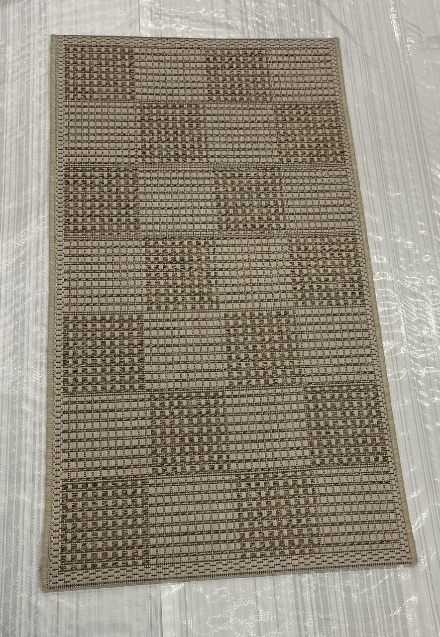 Modern Clearance Area Rug Beige 2X4 -EB-78