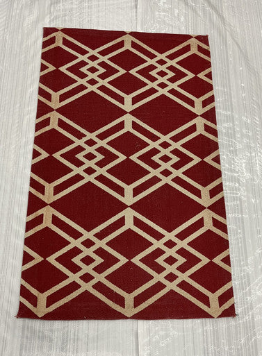 Transitional Clearance Area Rug Red 2X4 -EB-85
