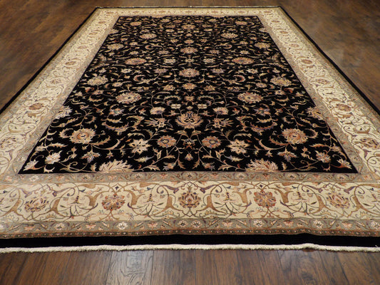 Fine Persian Kashan 10'0"x14'0" Hand-knotted Rug -W569